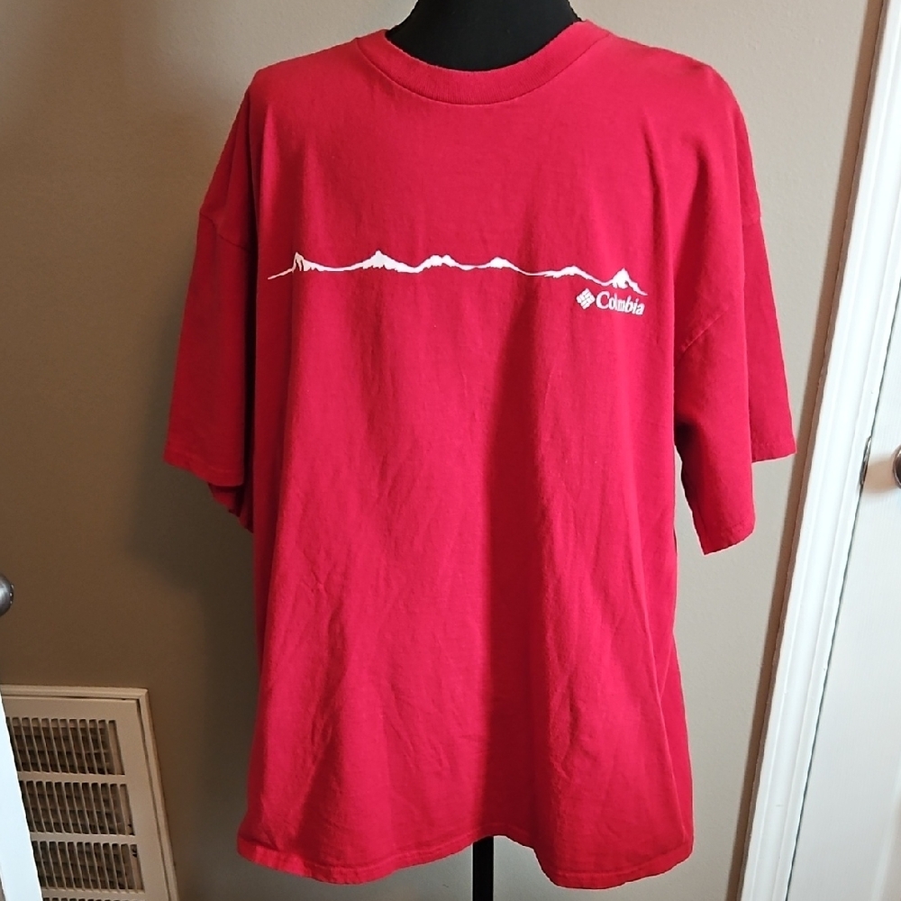 Columbia Vibrant Red Mountain Tee - Picture 2 of 9